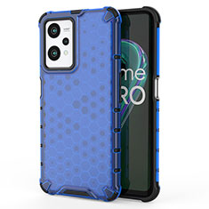 Custodia Silicone Trasparente Laterale 360 Gradi Cover AM3 per Realme 9 Pro 5G Blu