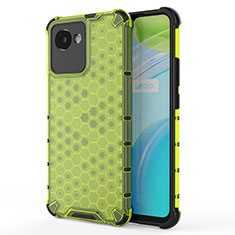 Custodia Silicone Trasparente Laterale 360 Gradi Cover AM3 per Realme C30 Verde