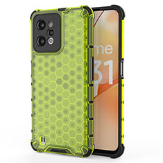 Custodia Silicone Trasparente Laterale 360 Gradi Cover AM3 per Realme C31 Verde