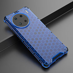 Custodia Silicone Trasparente Laterale 360 Gradi Cover AM3 per Vivo X90 Pro 5G Blu