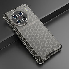 Custodia Silicone Trasparente Laterale 360 Gradi Cover AM3 per Vivo X90 Pro+ Plus 5G Nero