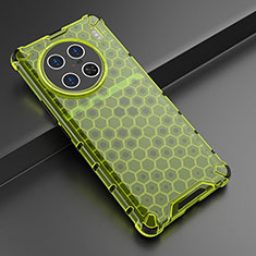 Custodia Silicone Trasparente Laterale 360 Gradi Cover AM3 per Vivo X90 Pro+ Plus 5G Verde