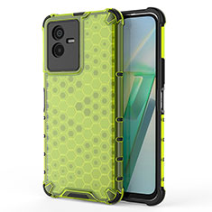 Custodia Silicone Trasparente Laterale 360 Gradi Cover AM3 per Vivo Y73t Verde