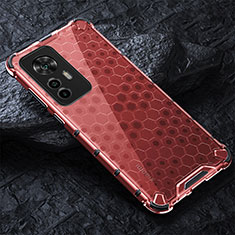 Custodia Silicone Trasparente Laterale 360 Gradi Cover AM3 per Xiaomi Mi 12T 5G Rosso