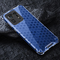 Custodia Silicone Trasparente Laterale 360 Gradi Cover AM3 per Xiaomi Mi Mix 4 5G Blu