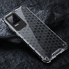 Custodia Silicone Trasparente Laterale 360 Gradi Cover AM3 per Xiaomi Poco F4 5G Bianco
