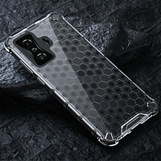 Custodia Silicone Trasparente Laterale 360 Gradi Cover AM3 per Xiaomi Poco F4 GT 5G Bianco