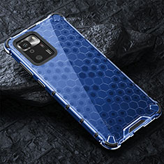 Custodia Silicone Trasparente Laterale 360 Gradi Cover AM3 per Xiaomi Poco X3 GT 5G Blu