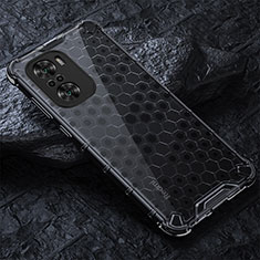 Custodia Silicone Trasparente Laterale 360 Gradi Cover AM3 per Xiaomi Redmi K40 Pro 5G Nero