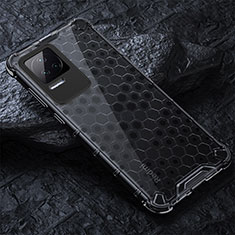 Custodia Silicone Trasparente Laterale 360 Gradi Cover AM3 per Xiaomi Redmi K50 Pro 5G Nero