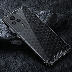 Custodia Silicone Trasparente Laterale 360 Gradi Cover AM3 per Xiaomi Redmi K60E 5G Nero