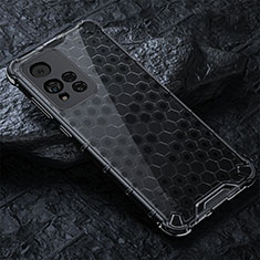 Custodia Silicone Trasparente Laterale 360 Gradi Cover AM3 per Xiaomi Redmi Note 11 Pro+ Plus 5G Nero