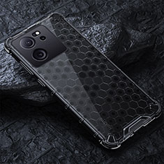 Custodia Silicone Trasparente Laterale 360 Gradi Cover AM4 per Xiaomi Redmi K60 Ultra 5G Nero