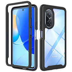 Custodia Silicone Trasparente Laterale 360 Gradi Cover ZJ1 per Huawei Nova 9 SE Nero