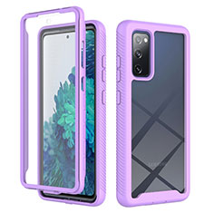 Custodia Silicone Trasparente Laterale 360 Gradi Cover ZJ1 per Samsung Galaxy S20 FE (2022) 5G Lavanda