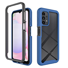 Custodia Silicone Trasparente Laterale 360 Gradi Cover ZJ2 per Samsung Galaxy A13 4G Blu