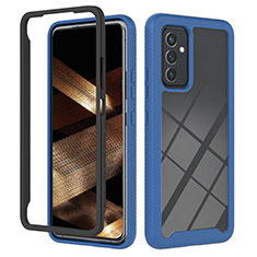 Custodia Silicone Trasparente Laterale 360 Gradi Cover ZJ2 per Samsung Galaxy A15 4G Blu