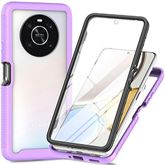 Custodia Silicone Trasparente Laterale 360 Gradi Cover ZJ4 per Huawei Honor Magic4 Lite 4G Lavanda