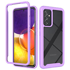 Custodia Silicone Trasparente Laterale 360 Gradi Cover ZJ4 per Samsung Galaxy A34 5G Lavanda