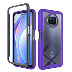 Custodia Silicone Trasparente Laterale 360 Gradi Cover ZJ4 per Xiaomi Mi 10i 5G Viola