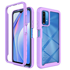 Custodia Silicone Trasparente Laterale 360 Gradi Cover ZJ4 per Xiaomi Redmi 9 Power Lavanda