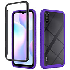 Custodia Silicone Trasparente Laterale 360 Gradi Cover ZJ4 per Xiaomi Redmi 9AT Viola