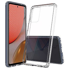 Custodia Silicone Trasparente Laterale 360 Gradi Cover ZJ5 per Samsung Galaxy A72 4G Chiaro