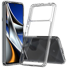 Custodia Silicone Trasparente Laterale 360 Gradi Cover ZJ5 per Xiaomi Poco X4 Pro 5G Chiaro