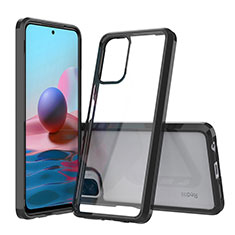 Custodia Silicone Trasparente Laterale 360 Gradi Cover ZJ5 per Xiaomi Redmi Note 11 SE India 4G Nero