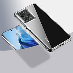 Custodia Silicone Trasparente Laterale 360 Gradi Cover ZJ5 per Xiaomi Redmi Note 12 Pro+ Plus 5G Chiaro
