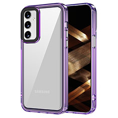 Custodia Silicone Trasparente Laterale Cover AC1 per Samsung Galaxy M54 5G Lavanda