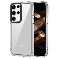 Custodia Silicone Trasparente Laterale Cover AC1 per Samsung Galaxy S22 Ultra 5G Chiaro