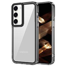 Custodia Silicone Trasparente Laterale Cover AC1 per Samsung Galaxy S23 Plus 5G Nero