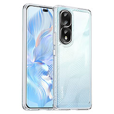 Custodia Silicone Trasparente Laterale Cover J01S per Huawei Honor 80 Pro Flat 5G Chiaro