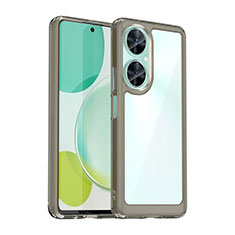 Custodia Silicone Trasparente Laterale Cover J01S per Huawei Nova 11i Grigio