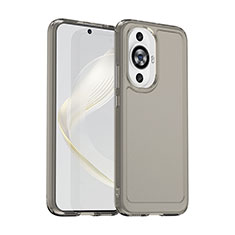 Custodia Silicone Trasparente Laterale Cover J02S per Huawei Nova 11 Grigio