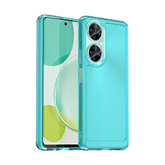 Custodia Silicone Trasparente Laterale Cover J02S per Huawei Nova 11i Blu