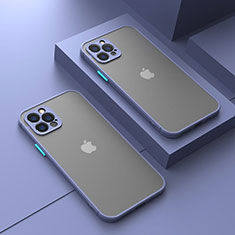 Custodia Silicone Trasparente Laterale Cover LS1 per Apple iPhone 16 Pro Grigio Lavanda