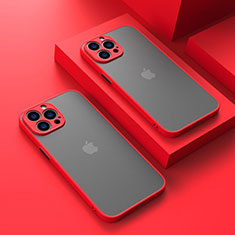 Custodia Silicone Trasparente Laterale Cover LS1 per Apple iPhone 16 Pro Max Rosso