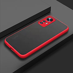 Custodia Silicone Trasparente Laterale Cover M02 per Xiaomi Mi 12X 5G Rosso