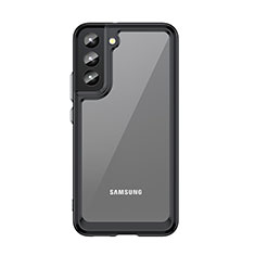 Custodia Silicone Trasparente Laterale Cover M03 per Samsung Galaxy S22 Plus 5G Nero