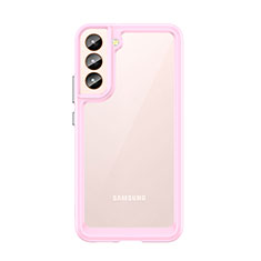 Custodia Silicone Trasparente Laterale Cover M03 per Samsung Galaxy S23 Plus 5G Rosa