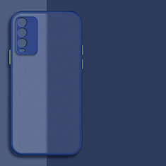 Custodia Silicone Trasparente Laterale Cover P01 per Xiaomi Redmi 9T 4G Blu