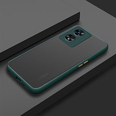 Custodia Silicone Trasparente Laterale Cover per Oppo A1 5G Verde Notte