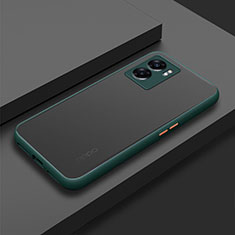 Custodia Silicone Trasparente Laterale Cover per Oppo A57 5G Verde Notte