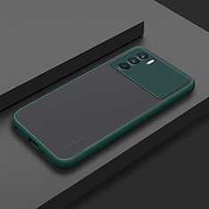 Custodia Silicone Trasparente Laterale Cover per Oppo K9 5G Verde Notte