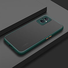 Custodia Silicone Trasparente Laterale Cover per Oppo Reno8 Z 5G Verde Notte