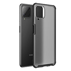 Custodia Silicone Trasparente Laterale Cover per Samsung Galaxy A22 4G Nero