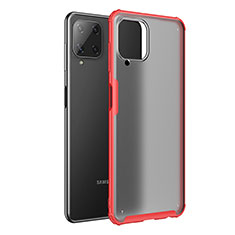 Custodia Silicone Trasparente Laterale Cover per Samsung Galaxy A22 4G Rosso