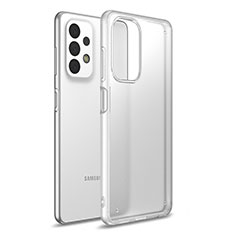 Custodia Silicone Trasparente Laterale Cover per Samsung Galaxy A23 4G Bianco Traslucido